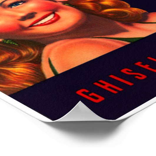 Golden Girl Äpfel Poster (Ecke)