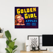 Golden Girl Äpfel Poster (Heimbüro)
