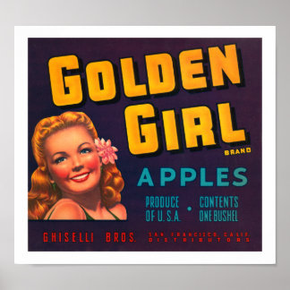 Golden Girl Äpfel Poster