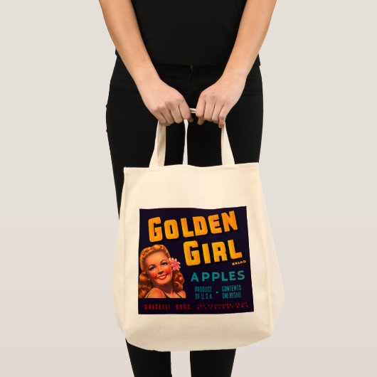Golden Girl Äpfel Tragetasche (Vorderseite (Produkt))