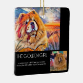 GOLDEN GIRL Brauch für Joanne Keramik Keramikornament (Rechts)