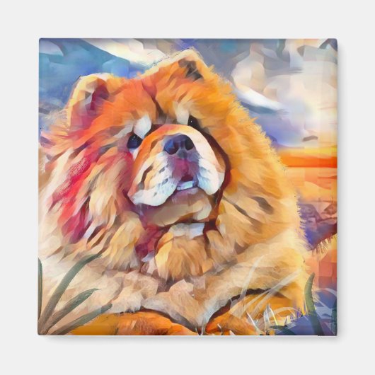 GOLDEN GIRL chow Magnet (Vorne)