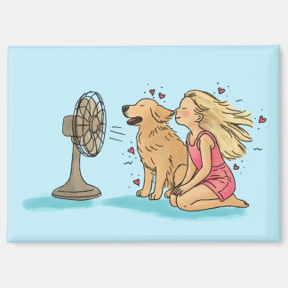 Golden Girl Fan Magnet