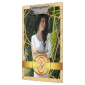 Golden Girl Fashion Modern Elegant Vintag #2 Klemmbrett (Links)