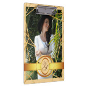 Golden Girl Fashion Modern Elegant Vintag #2 Klemmbrett (Rechts)