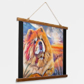 GOLDEN GIRL Hängeband Wandteppich Mit Holzrahmen (Gewinkelt)