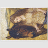 Golden Girl Kastanienross Herbstfelder Entdeckungs Seidenpapier (Vorderseite)