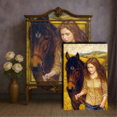 Golden Girl Kastanienross Herbstfelder Entdeckungs Seidenpapier