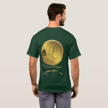 Golden Girl Kunst T-Shirt - Vintage Frauenporträt