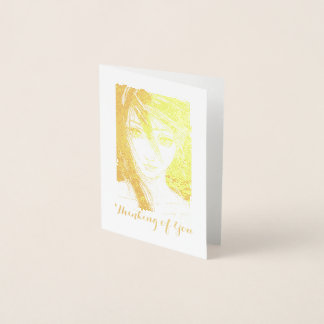 Golden Girl Message, Denken Sie an Sie Folienkarte