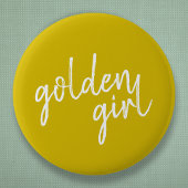 Golden Girl | Modern Gold Script Button