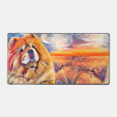GOLDEN GIRL Rough Red ChowDesk Mat Schreibtischunterlage (Vorderseite)