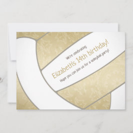 Golden Girl-Volleyball Party Einladung