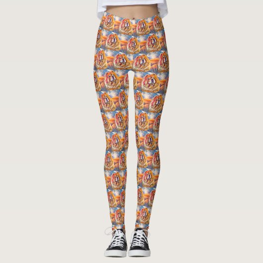 GOLDEN GIRL würfelt kleine Leggings (Vorderseite)