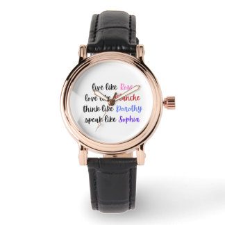 Golden Girls Lebensweisheit Typografie Armbanduhr