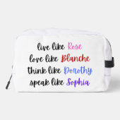 Golden Girls Life Wisdom Typography Waschbeutel (Rückseite)