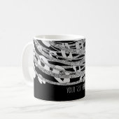 Golden Glam Cheetah Print Exotic Animal Print Kaffeetasse (Vorderseite Links)