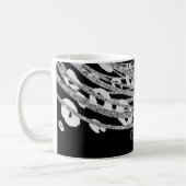 Golden Glam Cheetah Print Exotic Animal Print Kaffeetasse (Links)