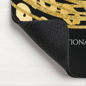 Golden Glam Cheetah Print Exotic Animal Print Mousepad (Ecke)