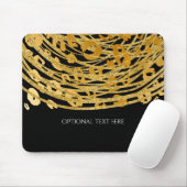 Golden Glam Cheetah Print Exotic Animal Print Mousepad (Mit Mouse)