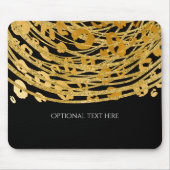 Golden Glam Cheetah Print Exotic Animal Print Mousepad (Vorne)