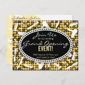 Golden Glam Custom Hair Salon Postkarte (Vorne/Hinten)