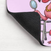 Golden Glam Flamingo Mousepad (Ecke)