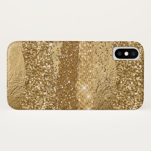 Golden Glam iPhone X Fall Case-Mate iPhone Hülle (Rückseite (Horizontal))