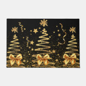 Golden Glam mettalic Xmas funkelnd elegantes schwa Fußmatte (Vorderseite)