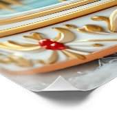 golden glänzendes Karussell Poster (Ecke)