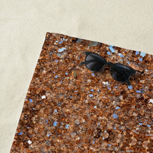 Golden Glass Bronze Glam Strandtuch (Beispiel)