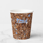 Golden Glass Bronze mit Initialen Pappbecher (Rückseite)