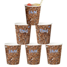 Golden Glass Bronze mit Initialen