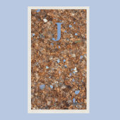 Golden Glass Bronze mit Initialen Serviette