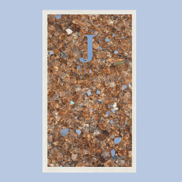 Golden Glass Bronze mit Initialen Serviette