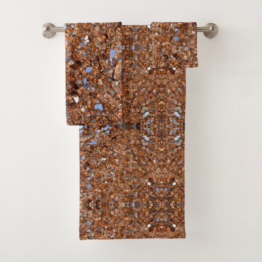 Golden Glass Brown Badhandtuch Set (Insitu)