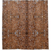 Golden Glass Brown Duschvorhang (Vorderseite)