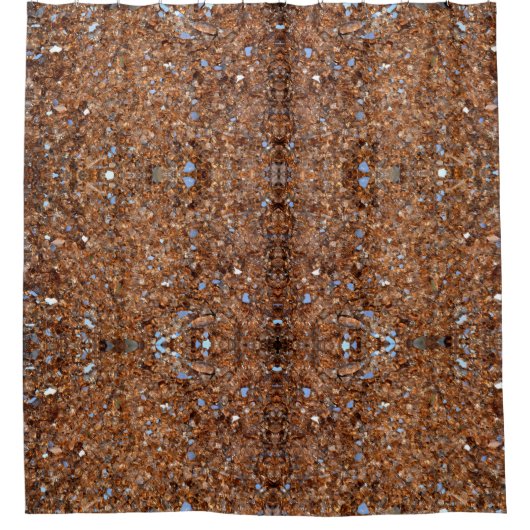 Golden Glass Brown Duschvorhang (Vorderseite)