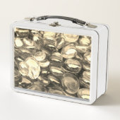Golden Glass Stones Metal Lunch Box (Vorderseite)