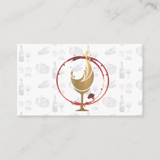 Golden Glass | Weinstein Visitenkarte (Vorderseite)