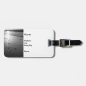 Golden Glassy Sand Grayscale Gepäckanhänger (Vorderseite horizontal)