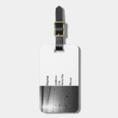 Golden Glassy Sand Grayscale Gepäckanhänger (Vorderseite vertikal)
