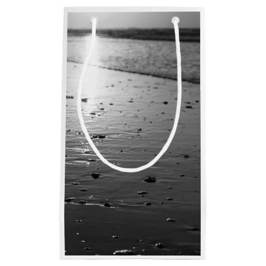 Golden Glassy Sand Grayscale Kleine Geschenktüte (Vorderseite)
