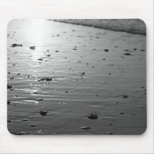 Golden Glassy Sand Grayscale Mousepad