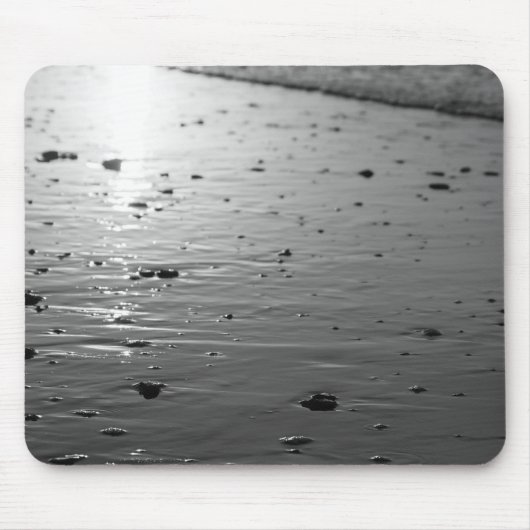 Golden Glassy Sand Grayscale Mousepad (Vorne)