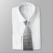 Golden Glassy Sand Grayscale Neck Tie Krawatte (Gebunden)