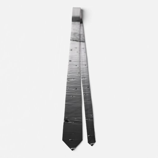Golden Glassy Sand Grayscale Neck Tie Krawatte (Vorderseite)