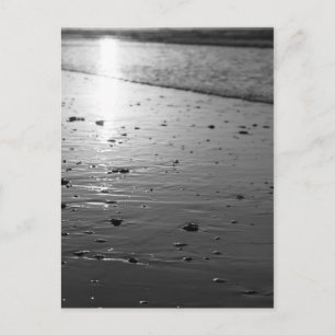 Golden Glassy Sand Grayscale Postkarte