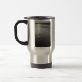 Golden Glassy Sand Grayscale Reisebecher (Links)