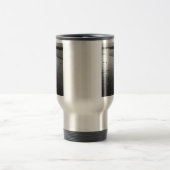 Golden Glassy Sand Grayscale Reisebecher (Mittel)